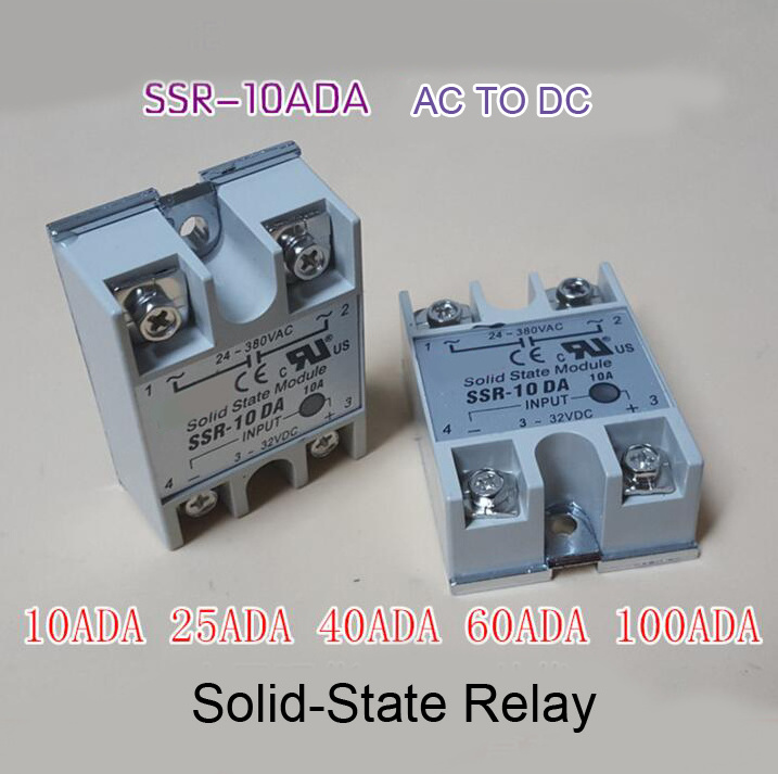 solid state relay SSR-10DA SSR-25DA SSR-40DA 10A 25A 40A actually 3-32V DC