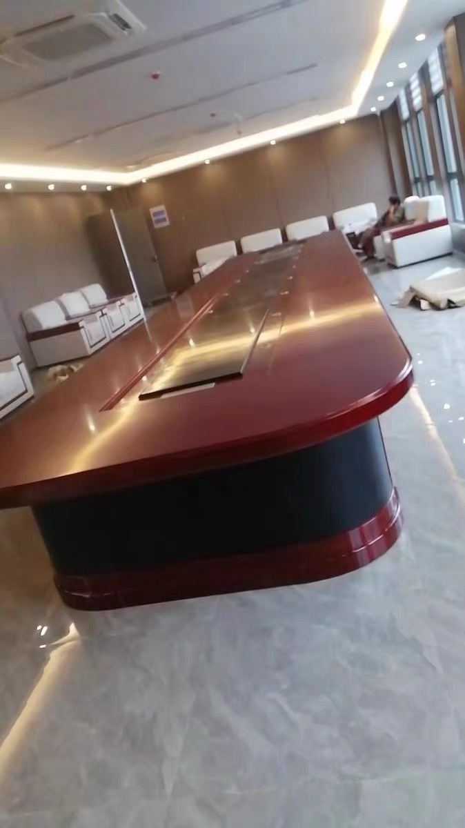 Modern Design  u shaped  artificial marble stone 20 Person Conference Table