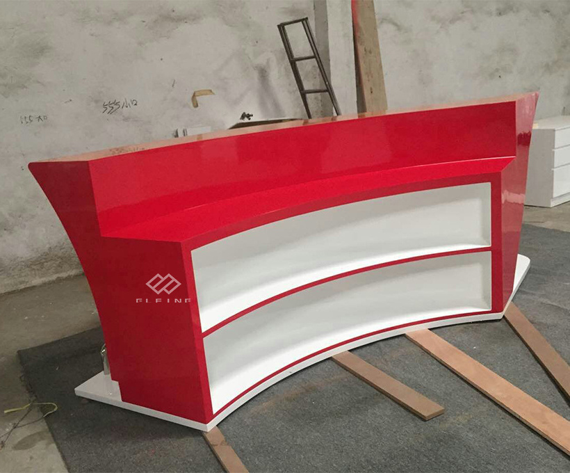 New design corner bar boat shaped led modern cash bar counter design