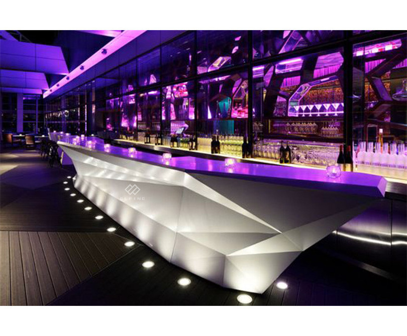 Night Club Wholesale Design Bar Set Furniture Restaurant Counter Design Boat Shaped Bar Counter Modern Commercial Furniture