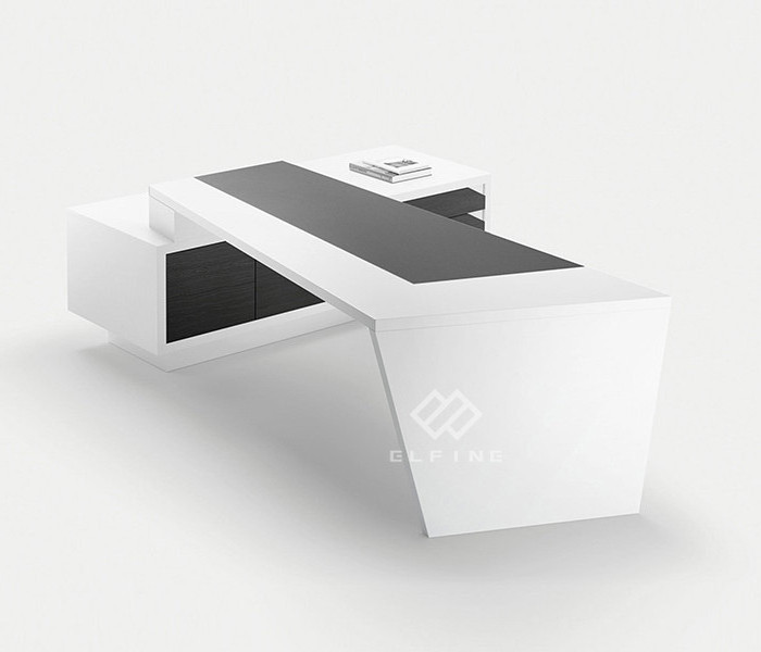 Elegant office table design corian computer table high end office desk