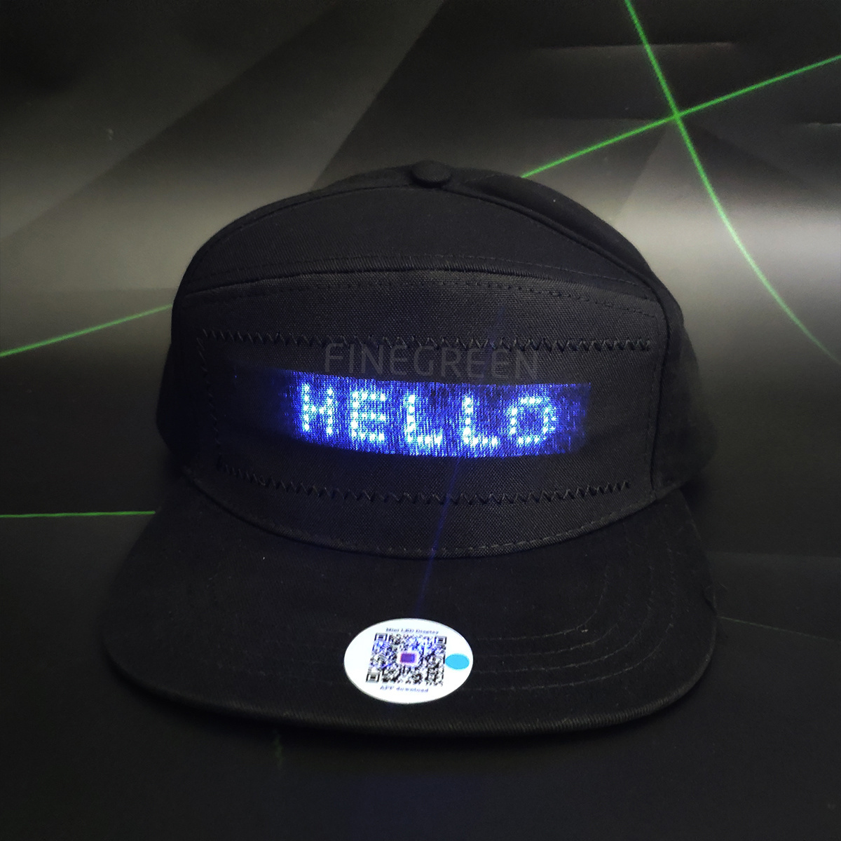 led message caps APP controlled DIY led display screen hats high brightness led hats