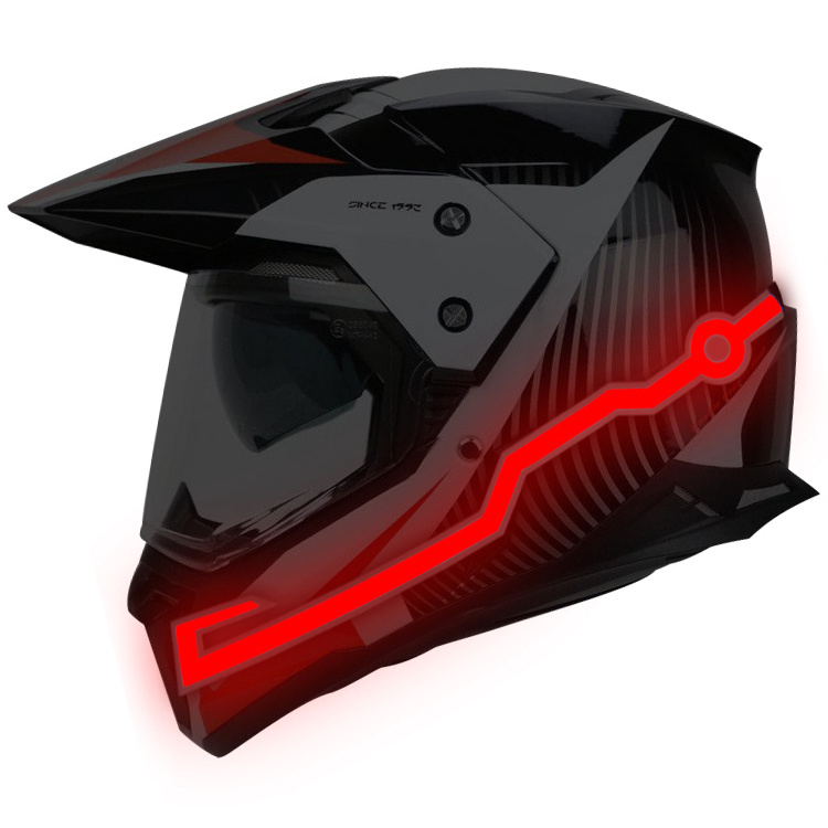 high brightness red color safety motorcycle led helmet light