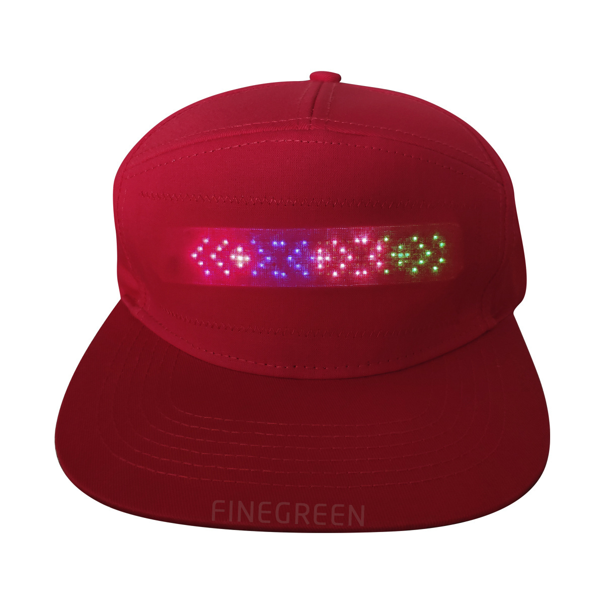 led message caps APP controlled DIY led display screen hats high brightness led hats