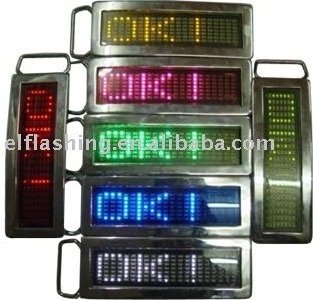 LED Name Buckle