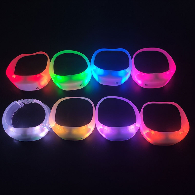 concert festival led flashing bracelet light up led wristbands party supplies