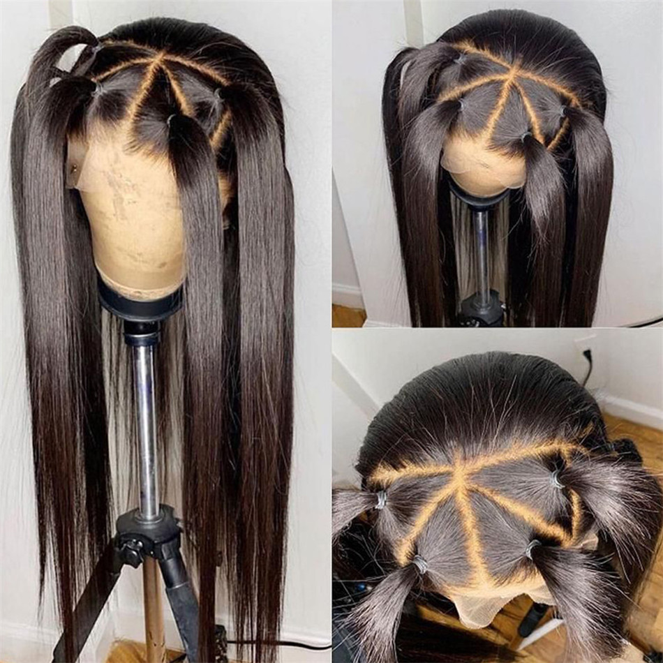 Cheap Bone Straight Human Hair Lace Front Wigs HD Lace Closure Wig Vendors Wholesale Brazilian Human Hair Wigs For Black Women