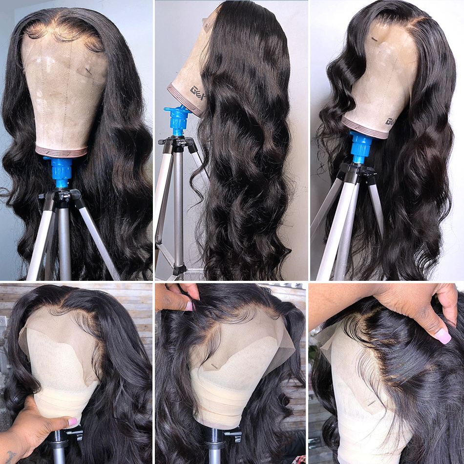 Cheap Body Wave Hair Extensions Wigs Human Hair HD Lace Front Wigs For Black Women Wholesale Peruvian Lace Closure Wigs Vendors