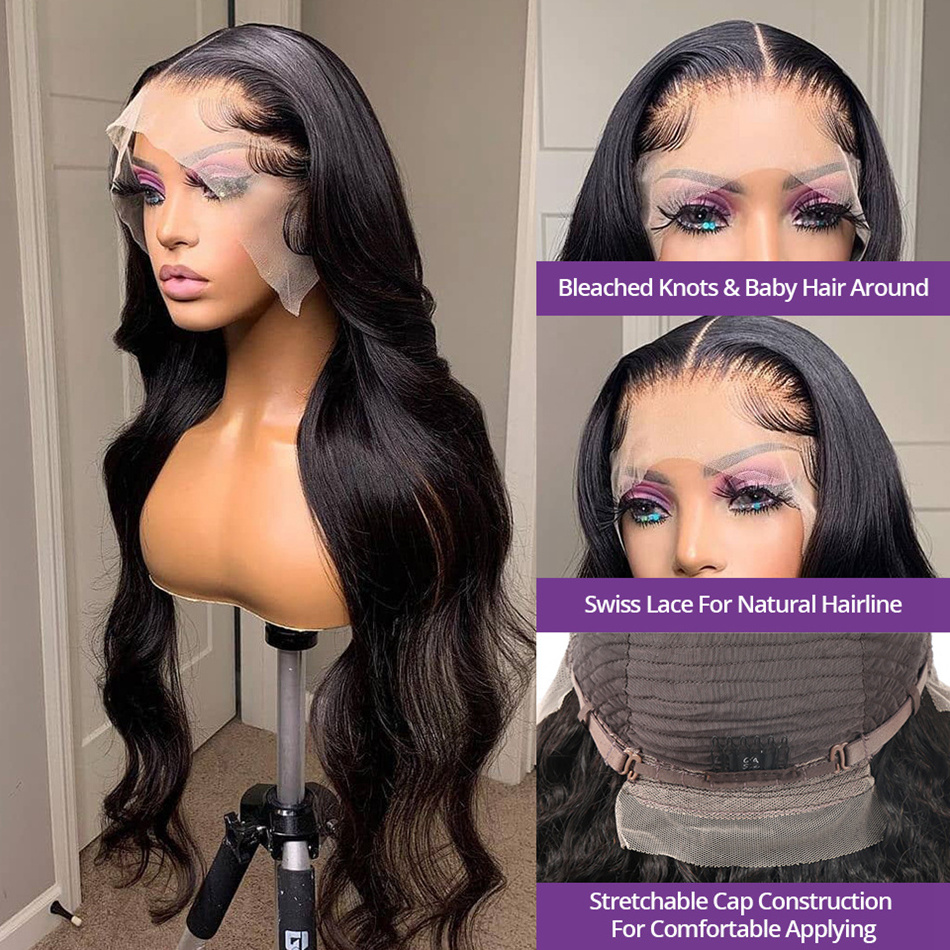 Cheap Body Wave Hair Extensions Wigs Human Hair HD Lace Front Wigs For Black Women Wholesale Peruvian Lace Closure Wigs Vendors