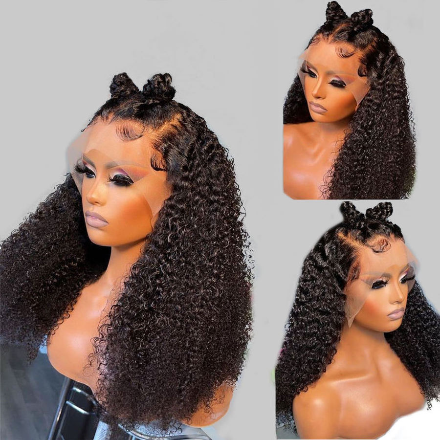 Cheap Afro Kinky Curly Peruvian Hair Wigs Human Hair Lace Front 13X6 Lace Front Wigs Full Lace Human Hair Wigs For Black Women