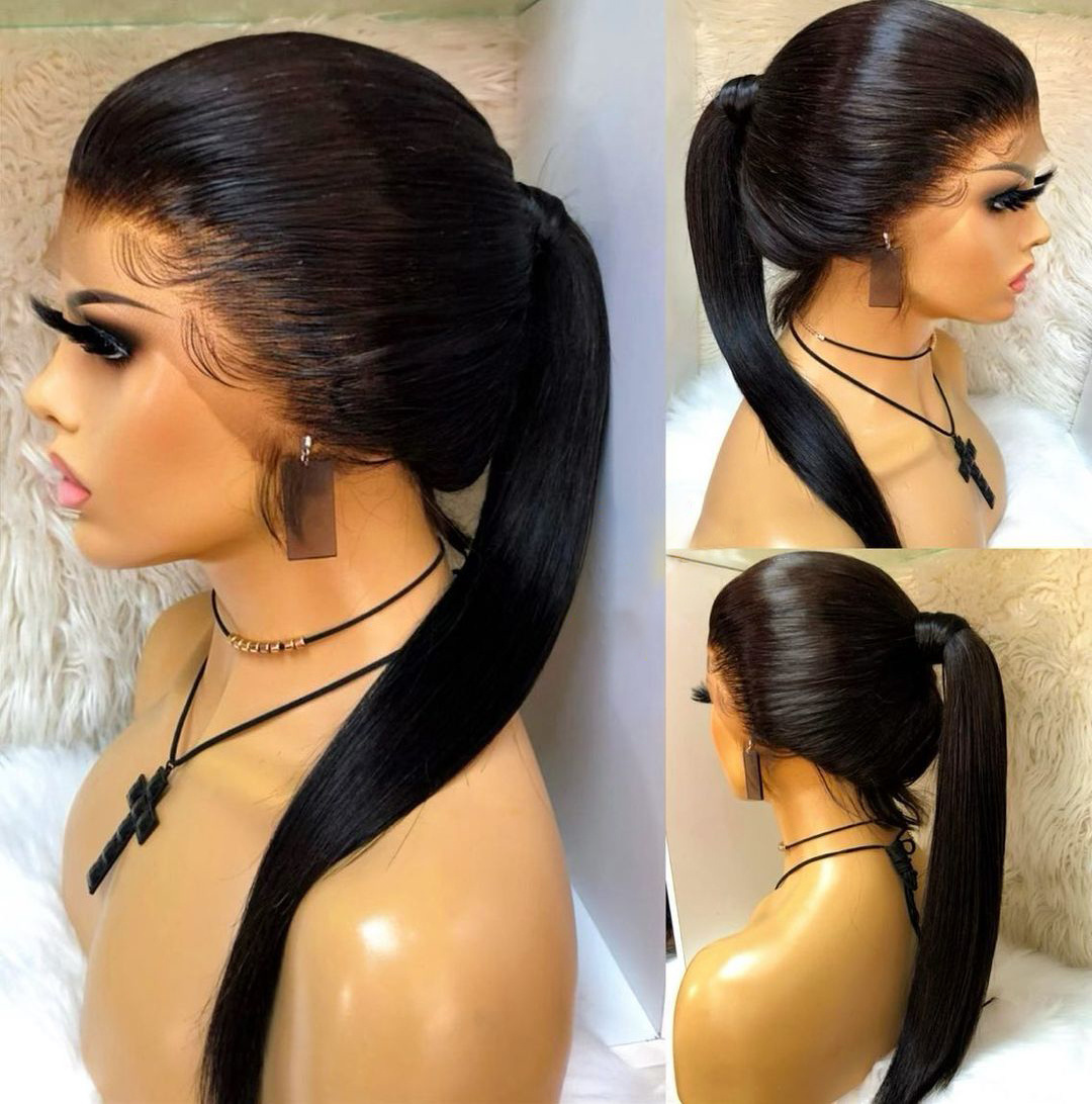 Cheap Bone Straight Human Hair Lace Front Wigs HD Lace Closure Wig Vendors Wholesale Brazilian Human Hair Wigs For Black Women