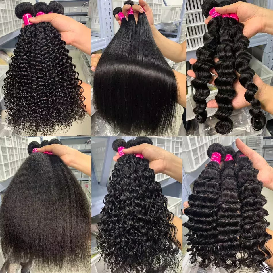 Cheap Brazilian Human Hair Bundles Cuticle Aligned Virgin Human Hair Extensions Free Sample Raw Cambodian Bundles Hair Vendor