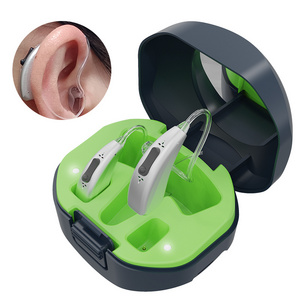 BTE app controlled pocket ear sound amplifier mini digital rechargeable bluetooth deaf hearing aid machine for seniors