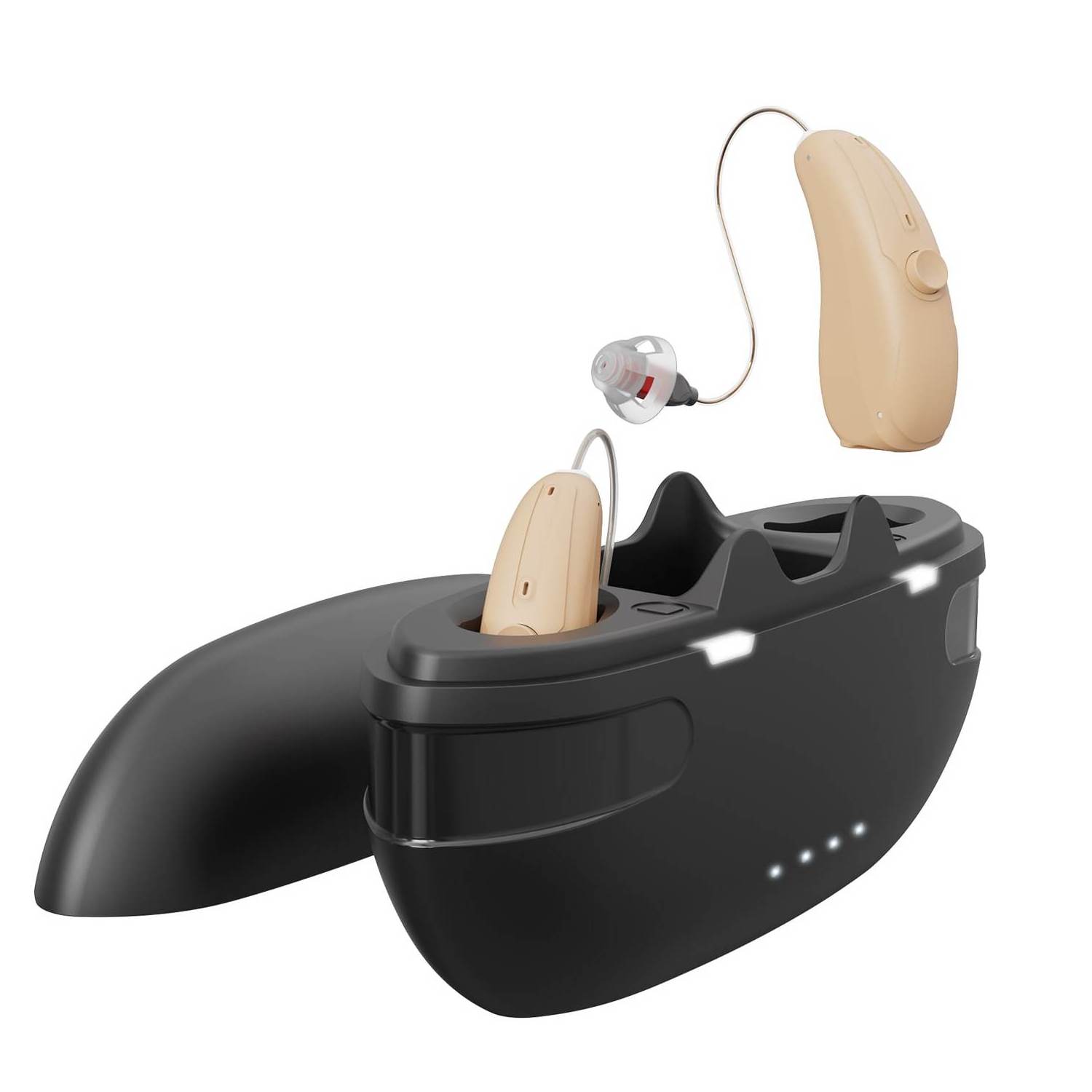 2024 new products ric bte hearing aid with app digital deafness hearing aids rechargeable bluetooth for seniors