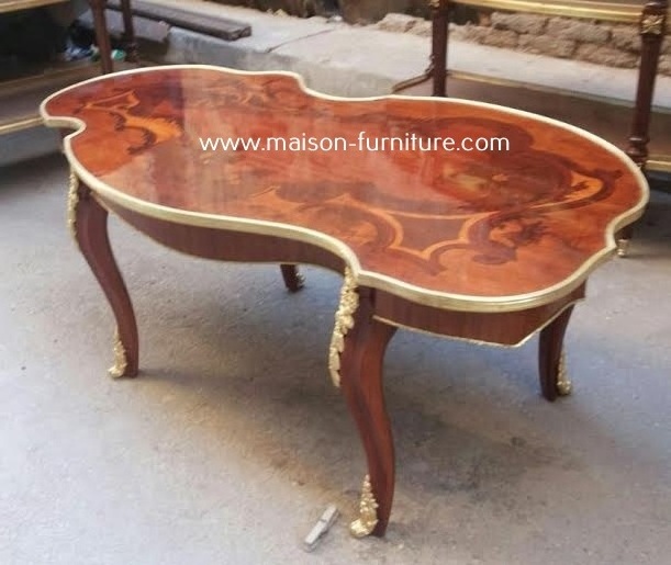 Optimum selection  antique salon marquetry table antique console table french  antique coffee table with brighter prices