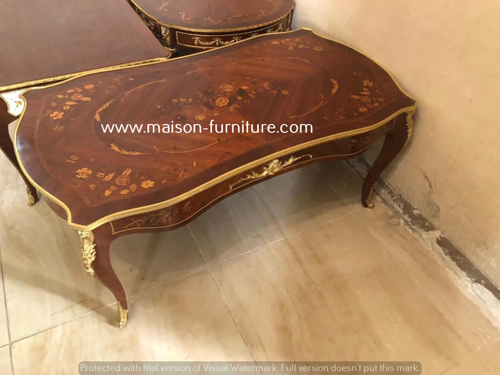 Optimum selection  antique salon marquetry table antique console table french  antique coffee table with brighter prices