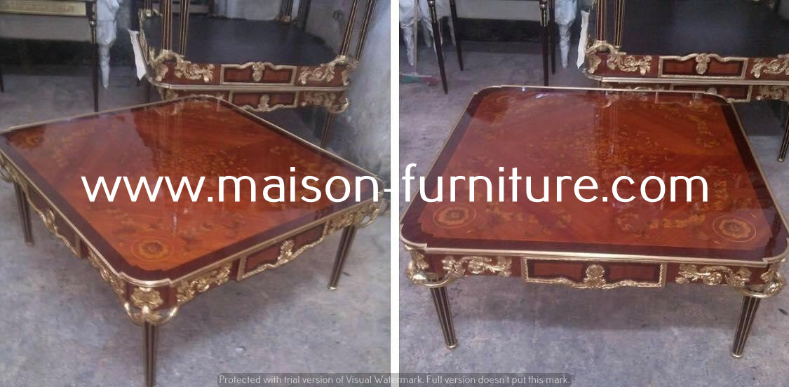 Optimum selection  antique salon marquetry table antique console table french  antique coffee table with brighter prices