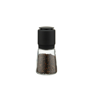 160ml Spice Mill with Adjustable Black Lid Spice Grinder Salt and Pepper Grinder