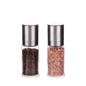 Manual Glass Salt and Pepper Mill Custom Spice Grinder Mini Spice Grinder