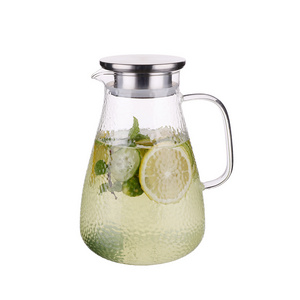 Factory Wholesale Half Gallon Water Filter Pitcher Jug with Stainless Steel Lid Water Jug