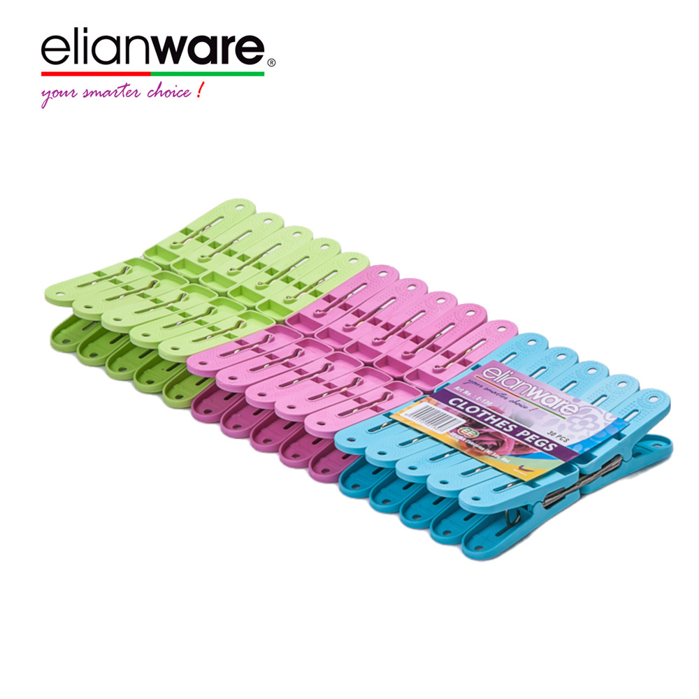 Elianware High Quality Plastic (PP) Clothes Pegs Clothe Hanging Pegs Clothe Pins from Manufacturer Malaysia