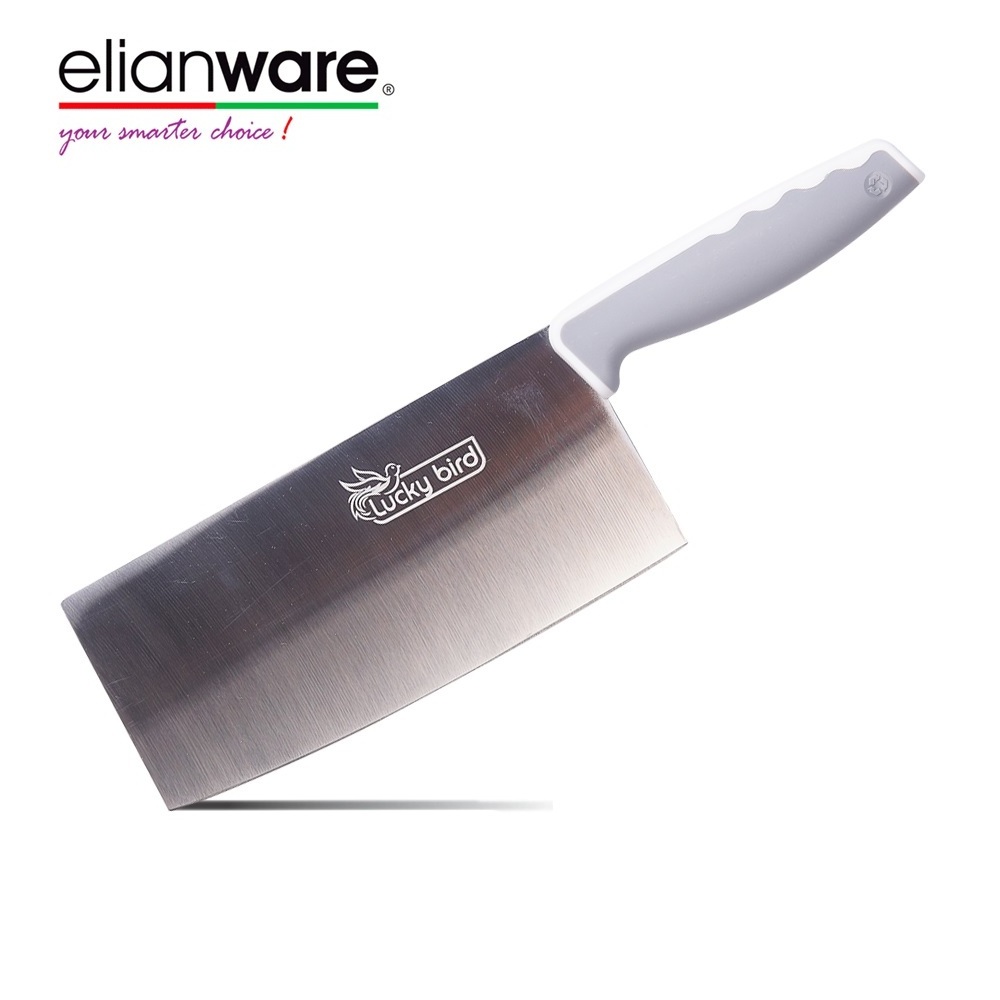 Elianware High Quality Stainless Steel Meat Slicer Chopper Knife With Plastic Ergonomic Handle