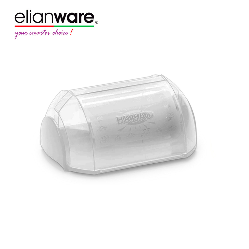 Elianware Wholesales High Quality Food Grade Safe Multipurpose Bread Keeper Plastic Storage Case with Cover