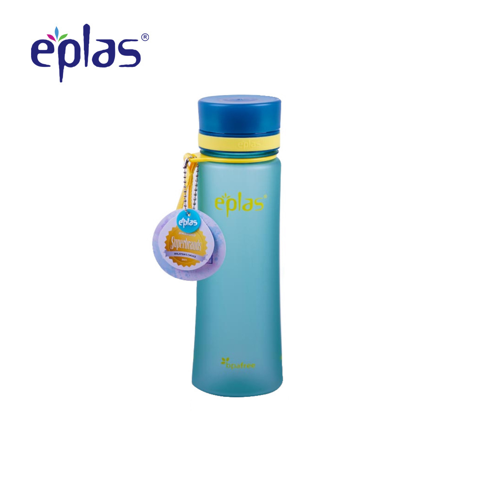 Eplas BPA Free Plastic Tritan Bottle Matte Surface Sports Drinking Plastic Water Bottles With Handle Strap