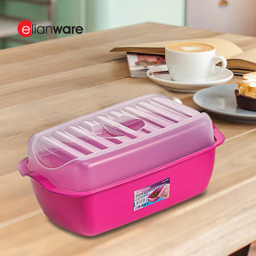 Elianware Freshness Preservative for Lettuce Berry Storage Box Food Keeper Tray Case Food Keeper With Transparent Cover