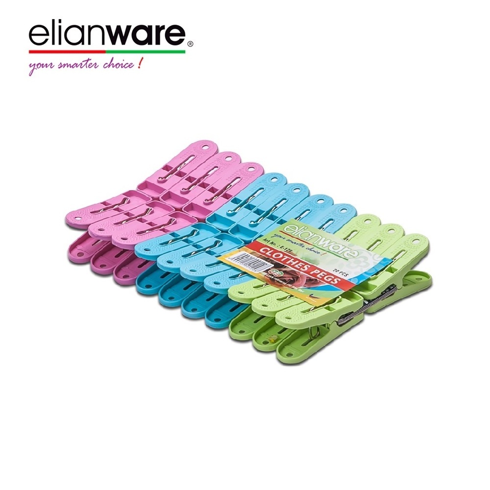 Elianware High Quality Plastic (PP) Clothes Pegs Clothe Hanging Pegs Clothe Pins from Manufacturer Malaysia