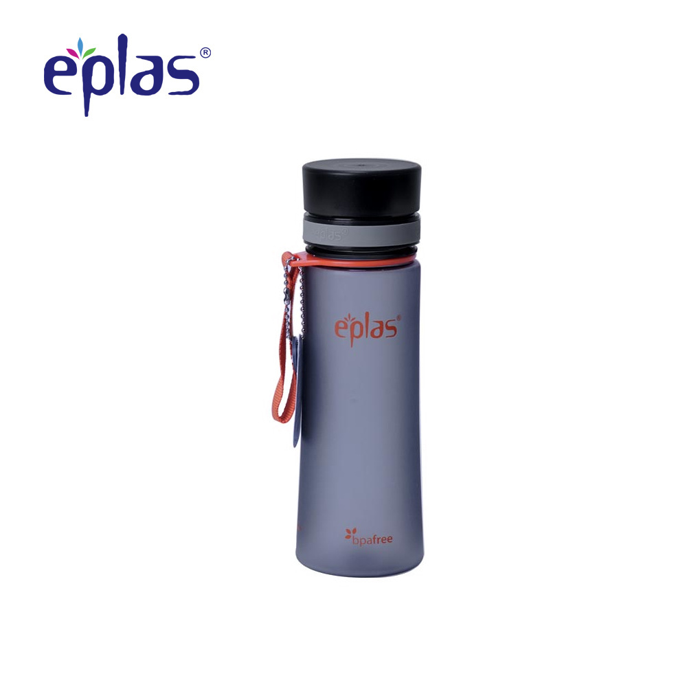 Eplas BPA Free Plastic Tritan Bottle Matte Surface Sports Drinking Plastic Water Bottles With Handle Strap