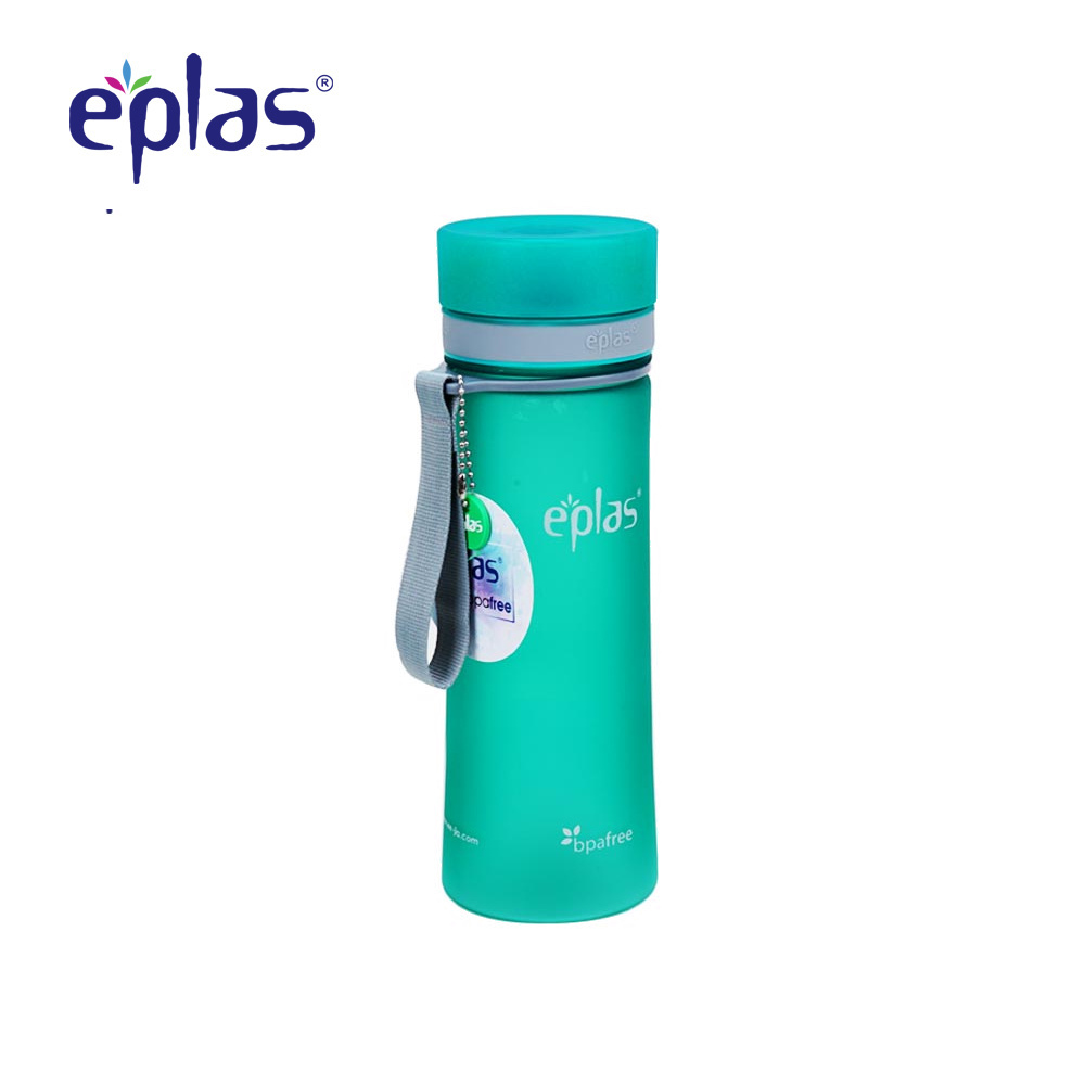 Eplas BPA Free Plastic Tritan Bottle Matte Surface Sports Drinking Plastic Water Bottles With Handle Strap