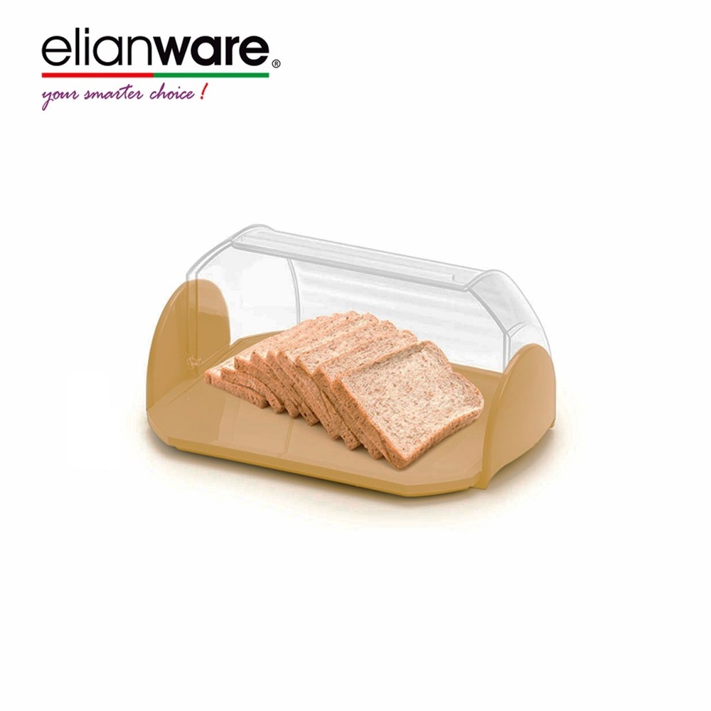 Elianware Wholesales High Quality Food Grade Safe Multipurpose Bread Keeper Plastic Storage Case with Cover