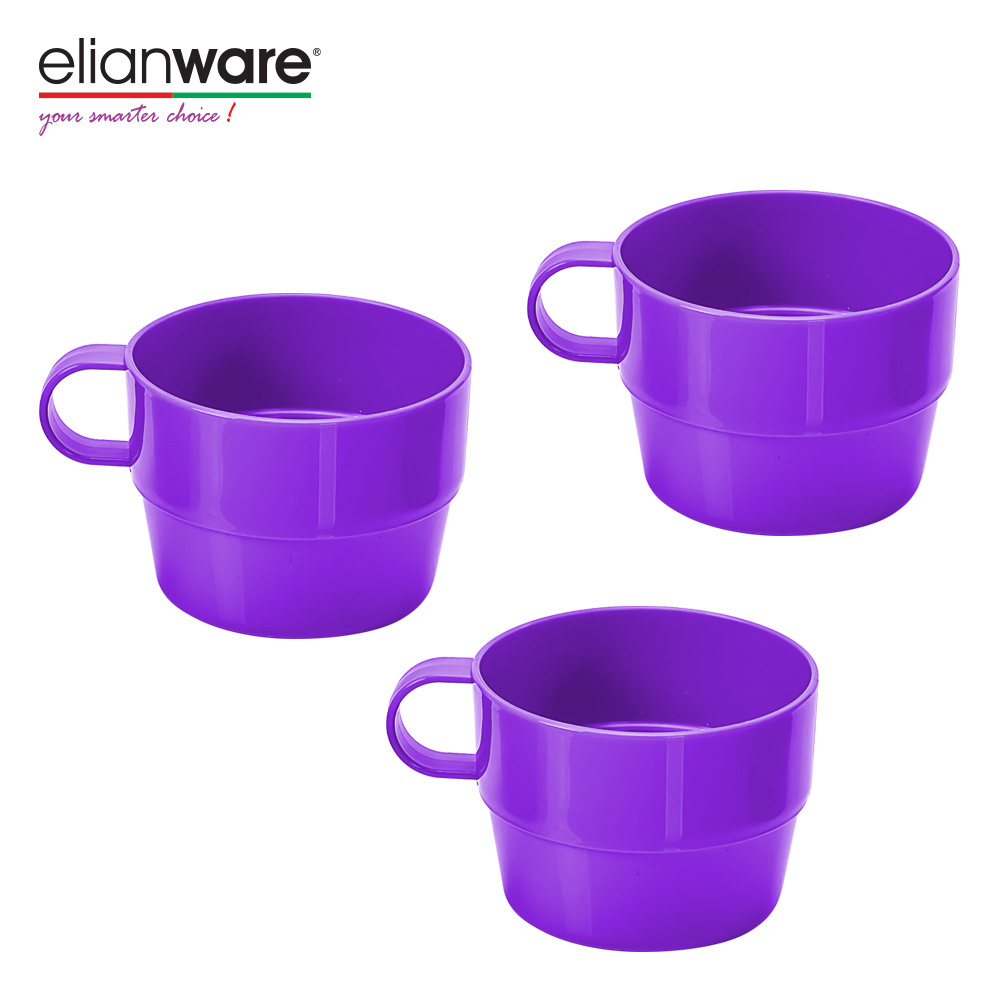 Elianware Wholesales Portable Travel Kou  Coffee Mug Colourful Espresso Cup Tumbler Drinking Mug  (4 Pieces Per Pack)