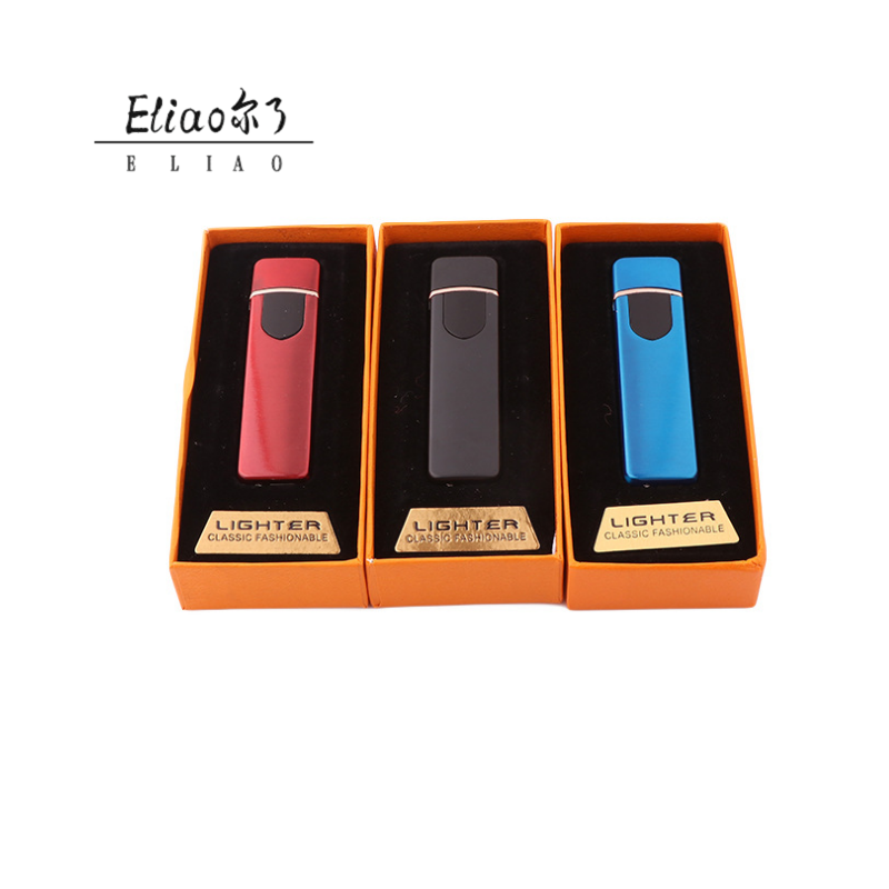 Erliao Factory Direct New style  USB lighter Novel Design Metal fingerprint lighter