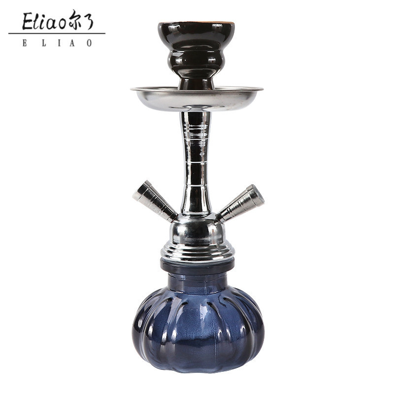 Erliao Portable Shisha Factory Professional Manufacturer Double Hose Hookah Competitive Price Shisha Hookah