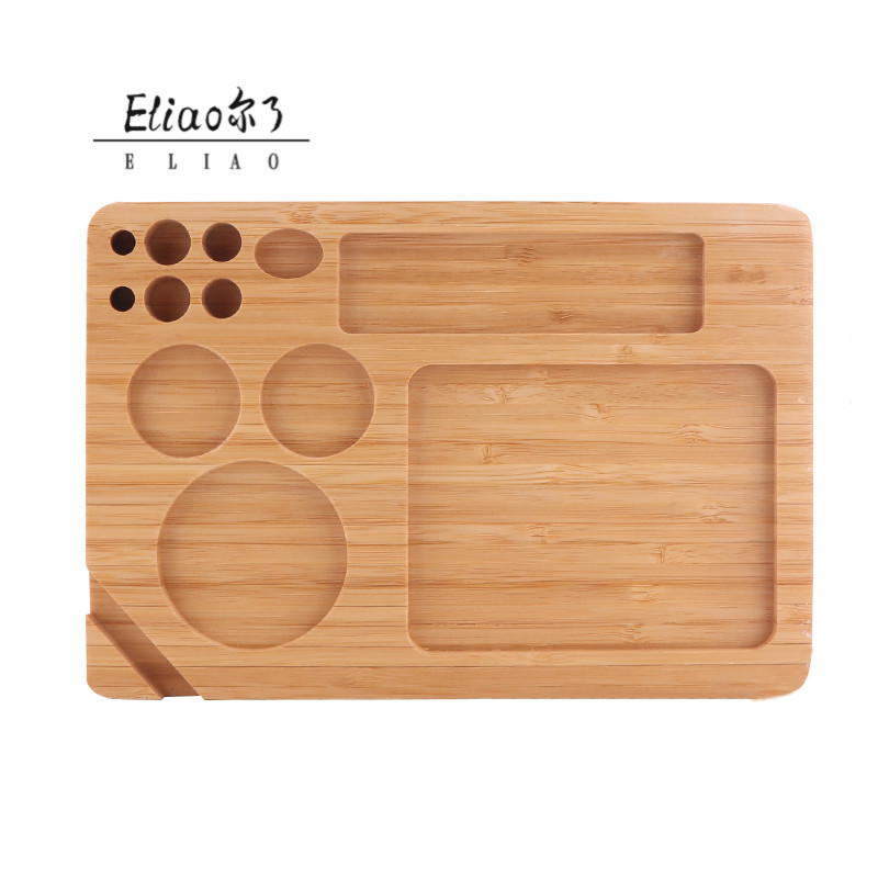 Yiwu Erliao hot wooden rolling tray hookah shisha partner tray smoking can be customized logo smoking tray