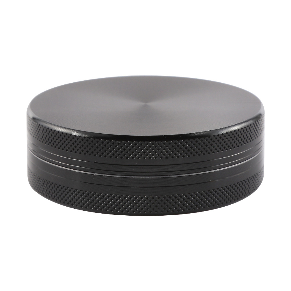 Custom Logo Portable 63mm Aluminum Herb Grinder Price 2 Layers Metal Spice Crusher Dry Tobacco Grinder for Herb Smoking