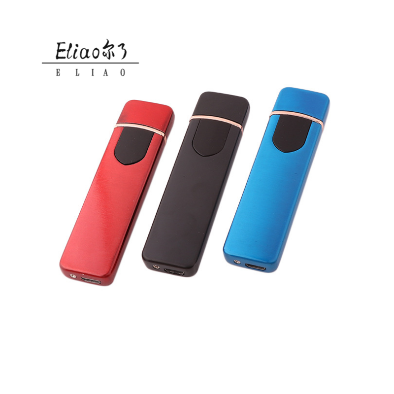 Erliao Factory Direct New style  USB lighter Novel Design Metal fingerprint lighter