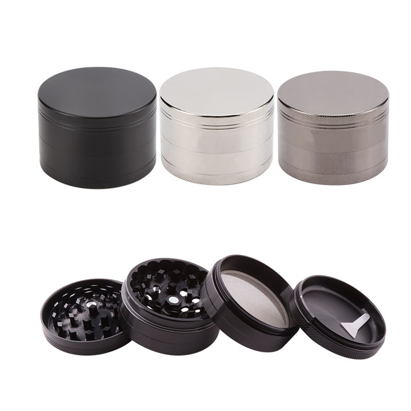 Erliao zinc alloy 4 layers metal usa herb grinders 63mm custom logo herb saver grinder wholesale