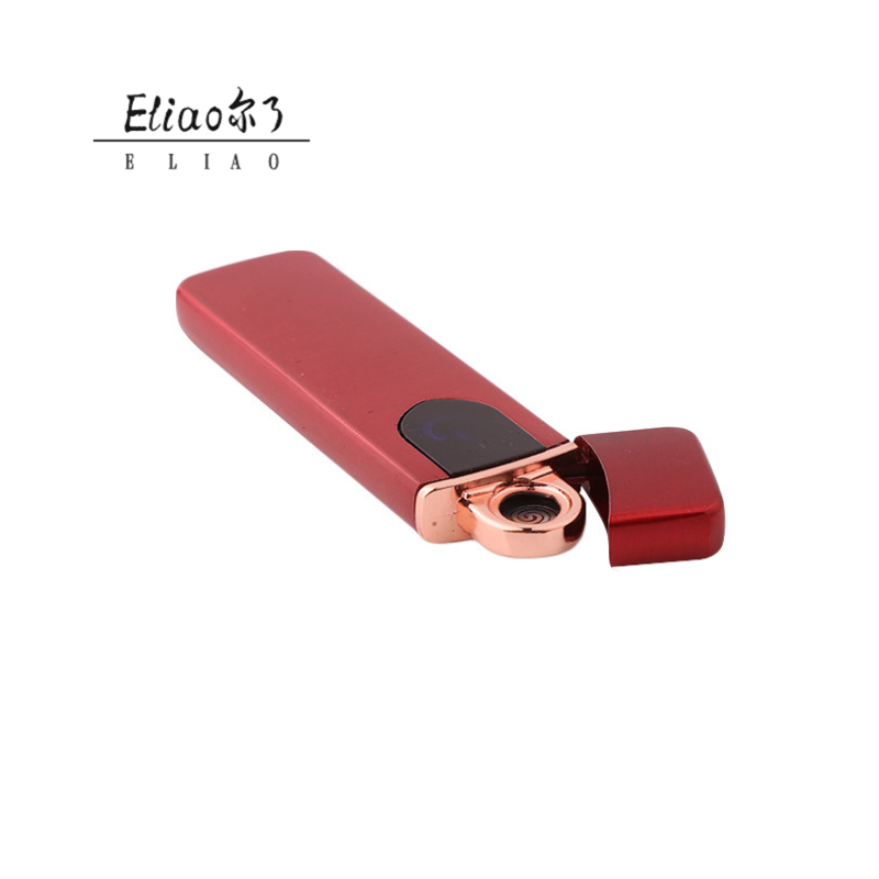 Erliao Factory Direct New style  USB lighter Novel Design Metal fingerprint lighter