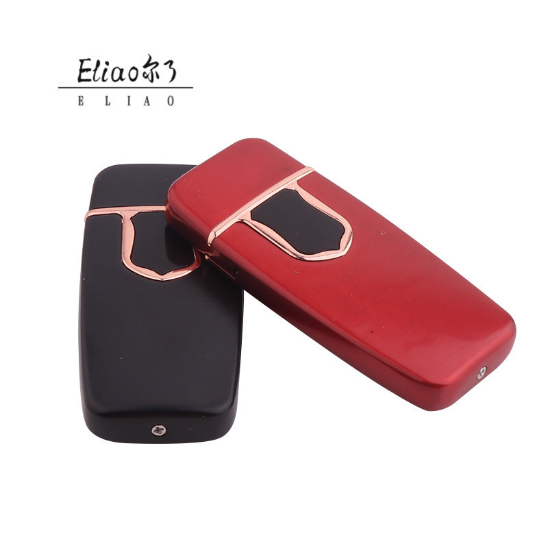 Erliao Classic style Hot selling  USB lighter Good workmanship Metal fingerprint lighter Charging lighter