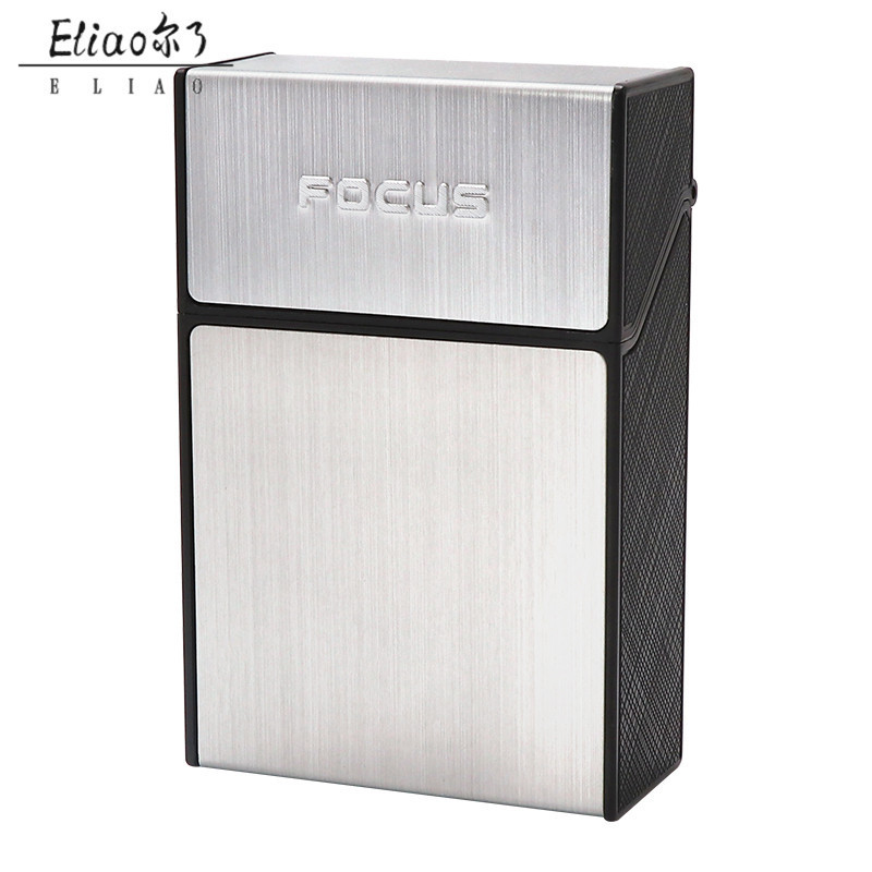 Erliao novel design luxury cigarette box nice case for cigarette box wholesale metal cigarette box