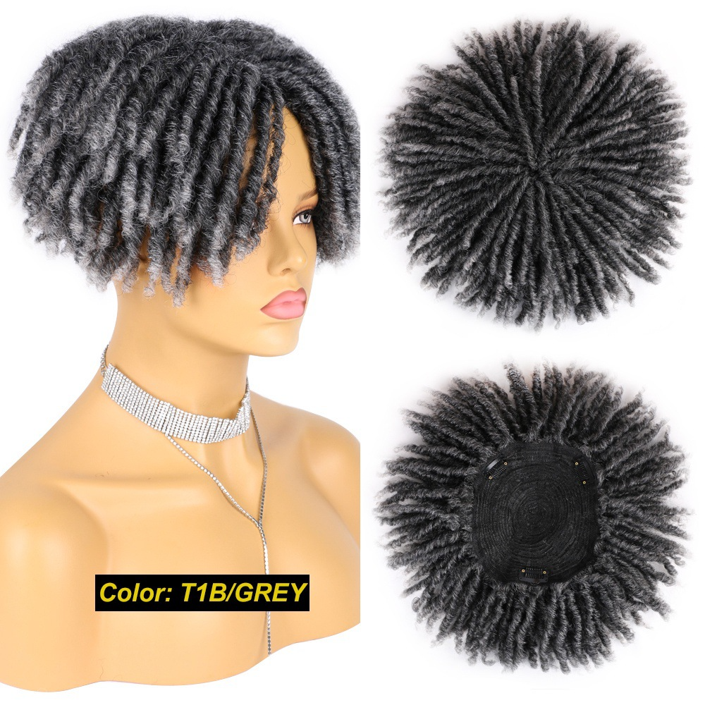 Hot sell 8Inch Crochet Braid wig dreadlocks extensions for black men wig afro twist hair extensions braids wig