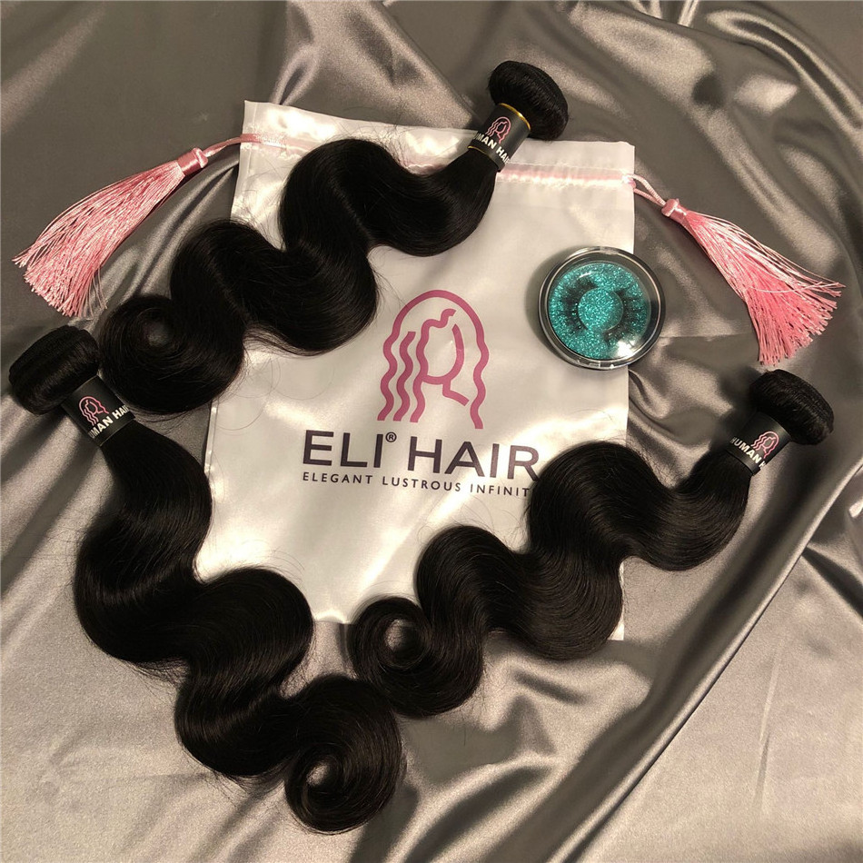 ELI Best Selling 11A Grade No Tangle No Shed 16 18 20 Inch Natural Wholesale Virgin Remy Brazilian Straight Human Hair Weave