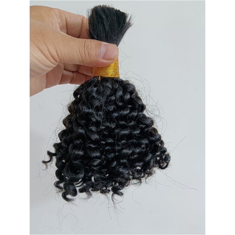 3c afro curly 100% Cuticle Aligned Virgin Human hair extension Braiding Human Hair Bulk No Weft For Braiding