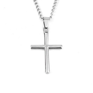 Crucifix Jewelry Couple Necklace Hypoallergenic Stainless Steel Cross Necklace Amulet Talisman Jewelry