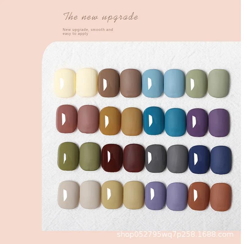 16 Colors Solid Cream Nail Art Gel Set Semi Permanent Colorful Soak Off UV/LED Polish Gel With 1 Pen Pudding Gel Nail Polis