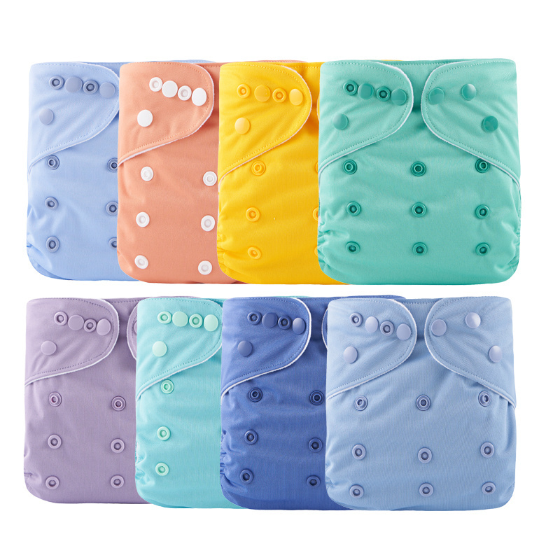 Elinfant Adjustable 3-15Kg Ready to ship Cheaper Reusable washable Suede cloth inner Baby Pocket Cloth Diaper