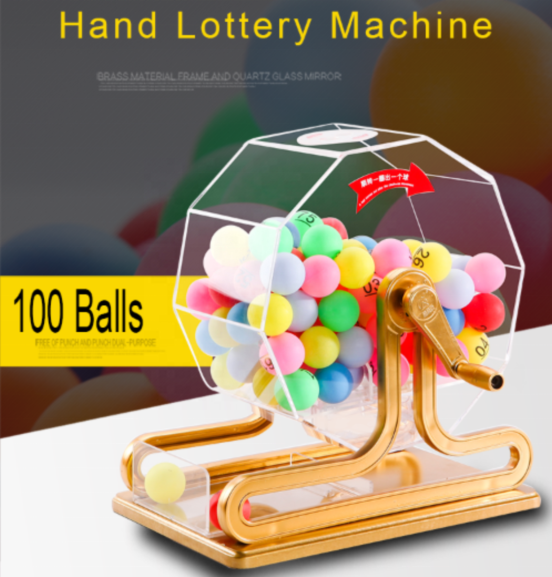 Lottery machine/Bingo machine with winning balls